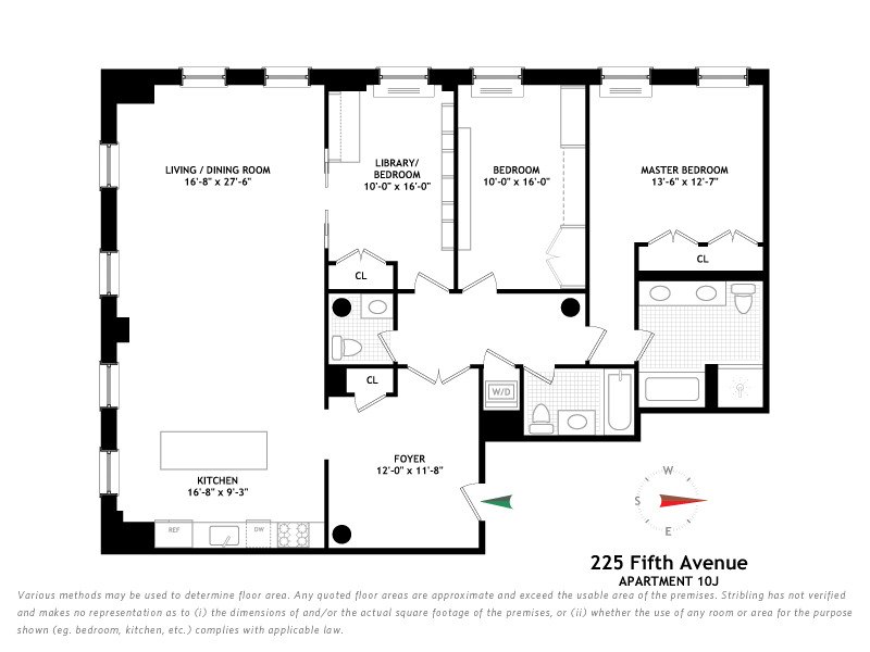 floor plan 10j The Grand Madison at 225 Fifth Avenue clinton and Mezvinsky