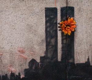 Banksy twin towers