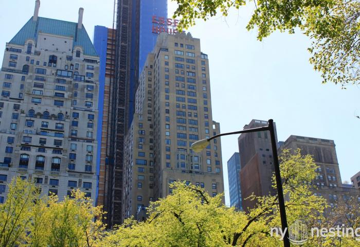 The famous JW Marriott Essex House at 160 Central Park South