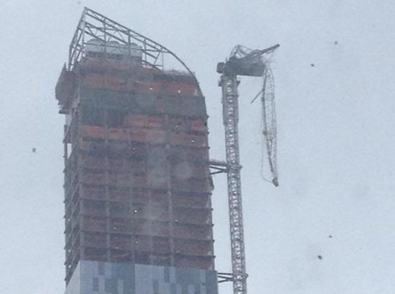 Breaking: Crane of One57 Collapses